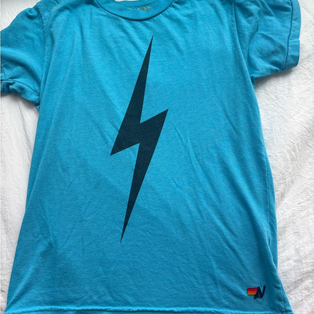 Aviator Nation Blue Lightning Bolt Tee